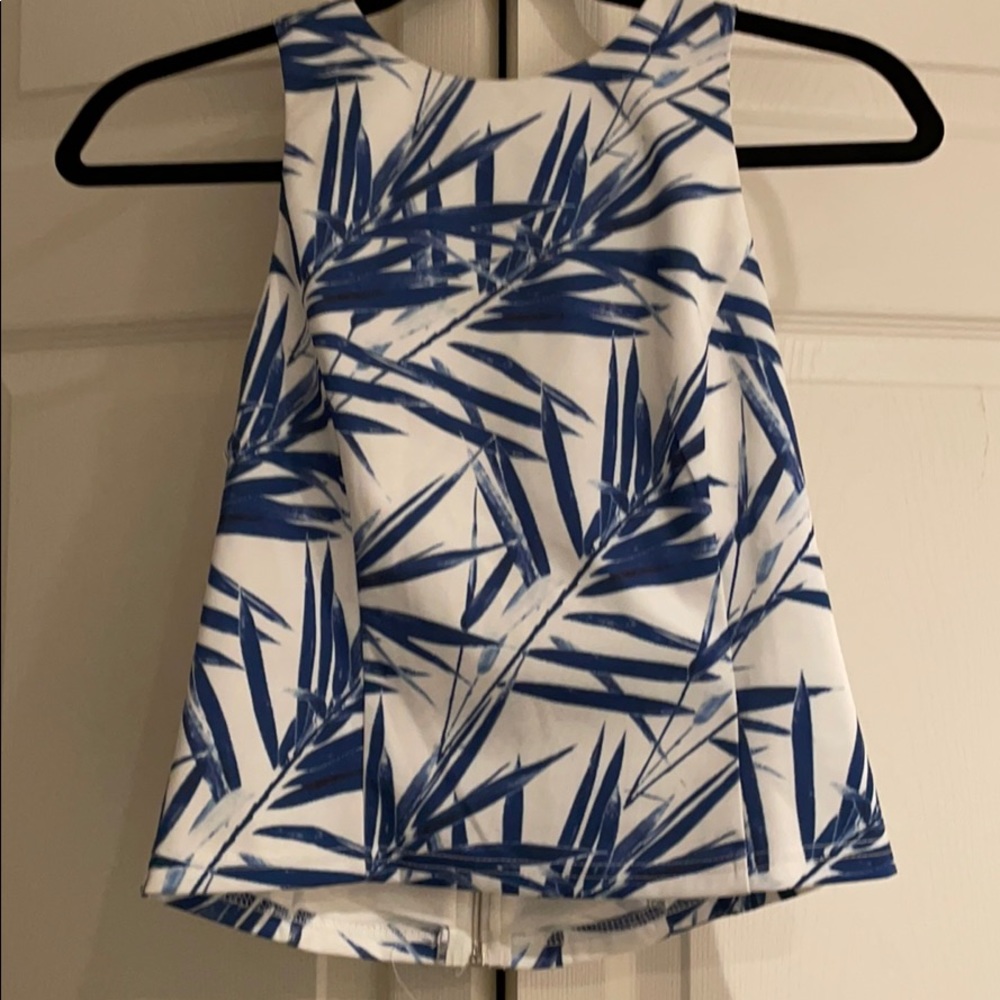 Cute white and blue top